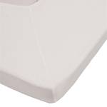 Drap-housse en jersey surmatelas double Coton - Blanc - 140 x 200 cm