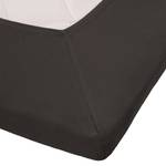 Drap-housse en jersey surmatelas double Coton - Anthracite - 200 x 220 cm