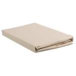 Percal hoeslaken voor split-topper katoen - Ivory - 180 x 220 cm