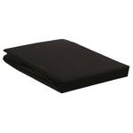 Drap-housse en percale surmatelas double Coton - Noir - 140 x 200 cm