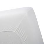 Spannbettlaken Molton II Webstoff - Weiß - 90 x 200 cm