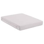 Drap-housse en jersey lycra surmatelas Tissu - Blanc - 120 x 220 cm