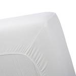 Spannbettlaken Molton III Webstoff - Weiß - 200 x 200 cm