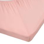 Drap-housse en lycra surmatelas double Tissu - Rose clair - 160 x 220 cm