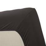 Drap-housse en jersey lycra Tissu - Anthracite - 90 x 220 cm