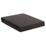 Drap-housse en jersey lycra surmatelas Tissu - Anthracite - 90 x 220 cm