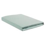 Drap-housse en jersey surmatelas double Coton - Vert menthe - 180 x 220 cm