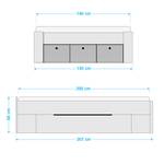 Bed Scala met 2 lades Alpinewit - 140 x 200cm