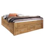 Bed Scala met 6 lades Eikenhouten Wotan look - 160 x 200cm