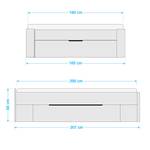 Bettgestell Scala mit 3 Schubladen Eiche Wotan Dekor - 160 x 200cm