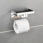 Toilettenpapierhalter Moonta Edelstahl - Metallic glänzend
