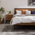 Massief houten bed Gleba Bruin - Hout - 160 x 100 x 207 cm