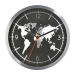 Horloge murale Earth Aluminium / Verre - Noir