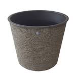 Cache-pot Kablo Jute / Polypropylène - Gris marron - Diamètre : 36 cm