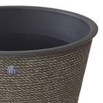 Cache-pot Kablo Jute / Polypropylène - Gris marron - Diamètre : 36 cm