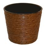 Bloempot Norsminde Waterhyacint/kunststof - roodbruin/zwart - Bruin - Diameter: 44 cm