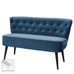 Sofa Lagarto (2-Sitzer) Microfaser - Marineblau