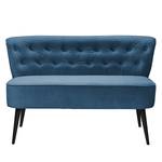 Sofa Lagarto (2-Sitzer) Microfaser - Marineblau