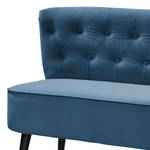 Sofa Lagarto (2-Sitzer) Microfaser - Marineblau