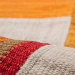 Laagpolig vloerkleed Radical I textiel - oranje/crèmekleurig - 120 x 170 cm