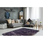 Tapis épais Crown Fibres synthétiques - Violet / Crème - 160 x 230 cm