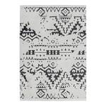 Hoogpolig vloerkleed Agadir I kunstvezels - wit/zwart - 160 x 230 cm