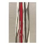 Laagpolig vloerkleed Spirit kunstvezels - Cappuccinokleurig/kersenrood - 120 x 180 cm