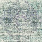 Kurzflorteppich Vintage II Kunstfaser - Weiß / Mintgrün - 160 x 230 cm
