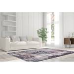 Tapis Vintage III Fibres synthétiques - Blanc crème / Mûre - 140 x 200 cm