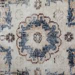 Tapis Vintage I Fibres synthétiques - Crème / Bleu - 140 x 200 cm