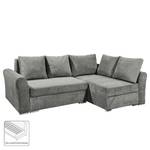 Canapé d’angle Cassino Microfibre - Microfibre Ranu: Gris foncé