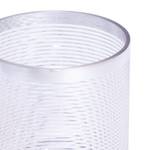 Zylinder Stripes Glas - Matt - Höhe: 20 cm