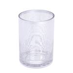 Cilinder Stripes Glas - mat - Hoogte: 17 cm