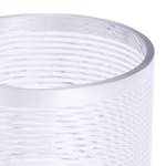 Cilinder Stripes Glas - mat - Hoogte: 17 cm