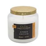 Bougie parfumée Amber Orchid Verre - Blanc - 396 g