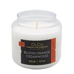 Bougie parfumée Blood Orange Cedarwood Verre - Blanc - 396 g