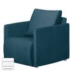 Fauteuil Thrall II Velours - Bleu foncé