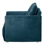 Fauteuil Thrall II fluweel - Donkerblauw