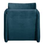 Fauteuil Thrall II Velours - Bleu foncé