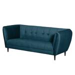 Sofa Sealy (3-Sitzer) Samt - Dunkelblau