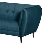 Sofa Sealy (3-Sitzer) Samt - Dunkelblau