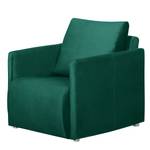 Fauteuil Thrall II fluweel - Antiek groen