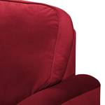 3-Sitzer Sofa Bethania mit Rollen Samt - Samt Pauno: Rot