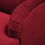 3-Sitzer Sofa Bethania mit Rollen Samt - Samt Pauno: Rot