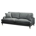 3-Sitzer Sofa Bethania mit Rollen Samt - Grau