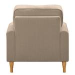 Fauteuil Bethania avec roulettes Tissu Polia: Cappuccino