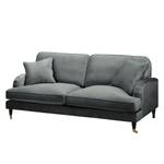 2-Sitzer Sofa Bethania mit Rollen Samt Pauno: Grau