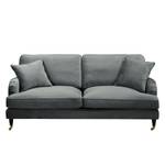 2-Sitzer Sofa Bethania mit Rollen Samt Pauno: Grau