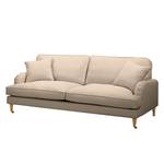 3-Sitzer Sofa Bethania mit Rollen Webstoff - Webstoff Polia: Cappuccino