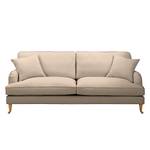 3-Sitzer Sofa Bethania mit Rollen Samt - Cappuccino